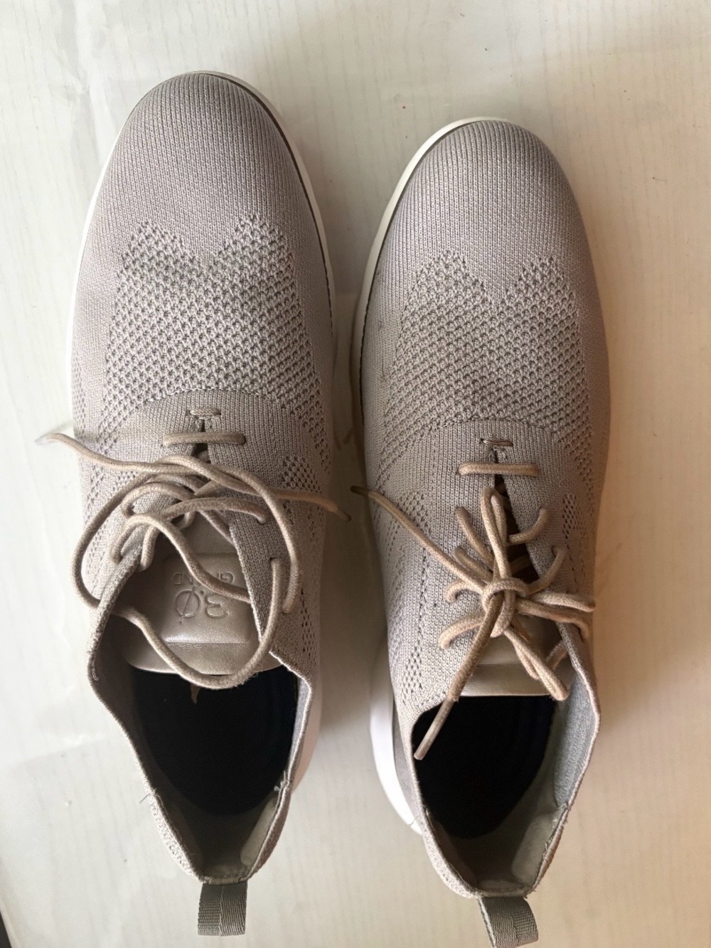 Cole Haan Men's Knit Lace-Up Sneakers in Taupe